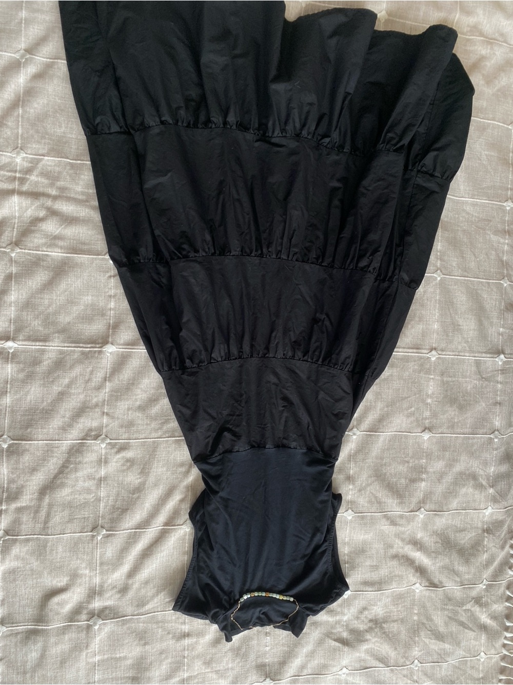 Dark Academia Maxi Dress OOAK Pleated Flare Gothic Romantic NWOT - Picture 5 of 5